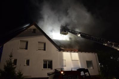 Rottweil: Brand eines Dachstuhls in der Hochwaldstrasse